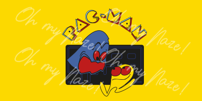 Pac Man earrings header graphic