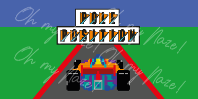 Pole Position earrings header graphic