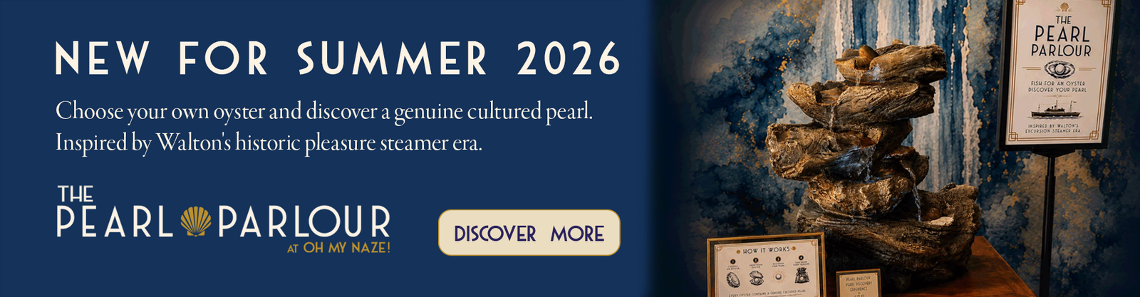 The Pearl Parlour at Oh My Naze! – choose your own oyster and discover a genuine cultured pearl.