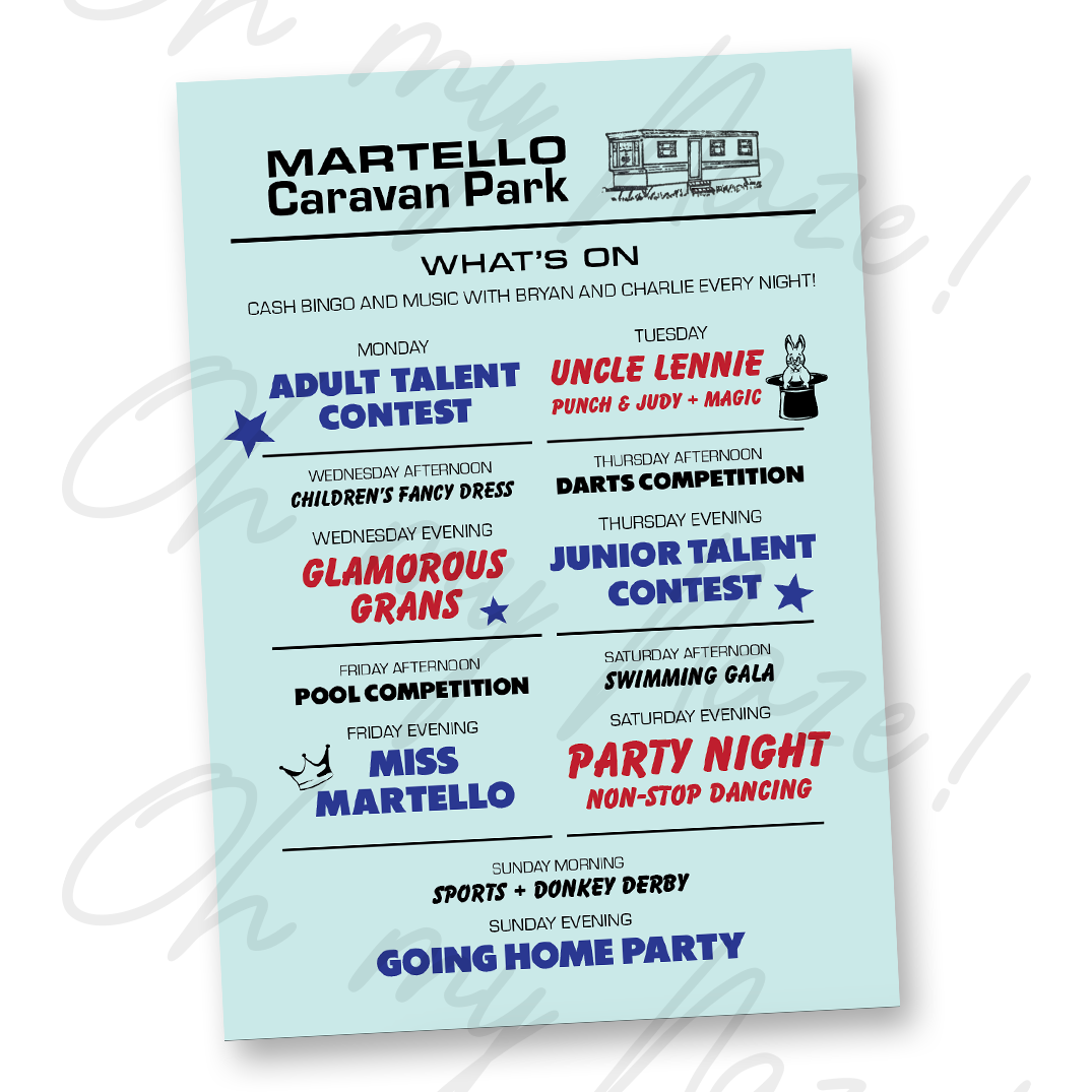Weekly Entertainment (80s style) art print