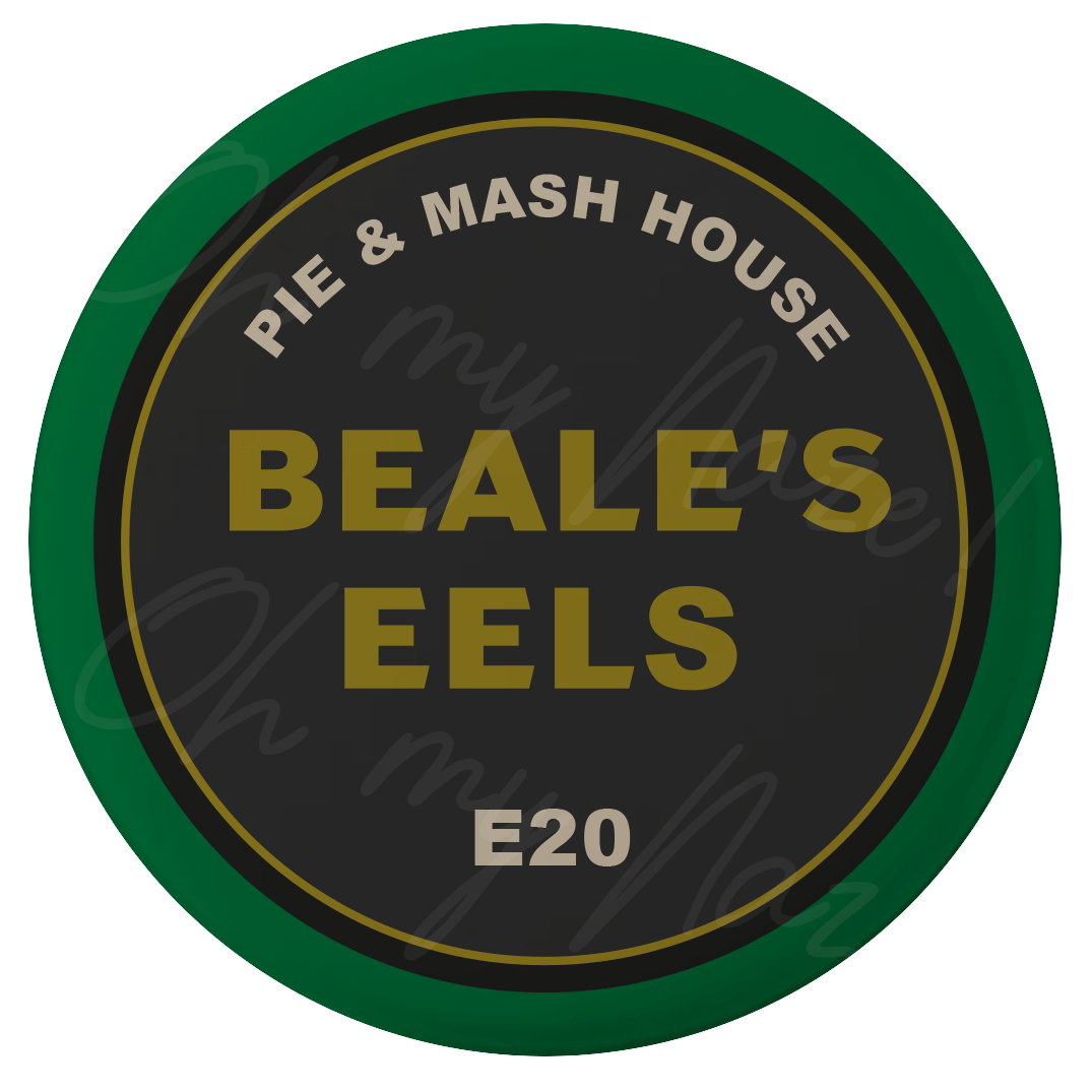 Beale's Eels badge - Eastenders-  header graphic