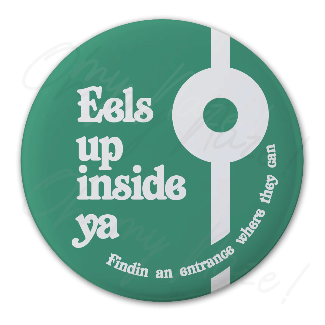 Eels up inside ya Mighty Boosh badge header graphic