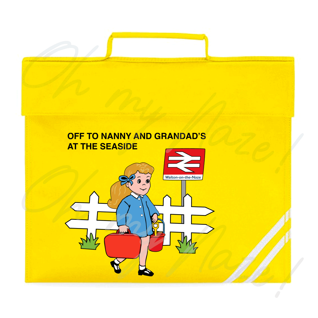 Retro Girl (Nanny and Grandad's) book bag header graphic