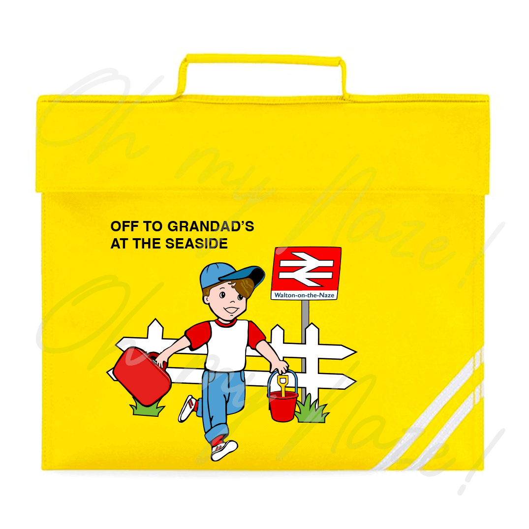 Retro Boy (Grandad's) book bag header graphic