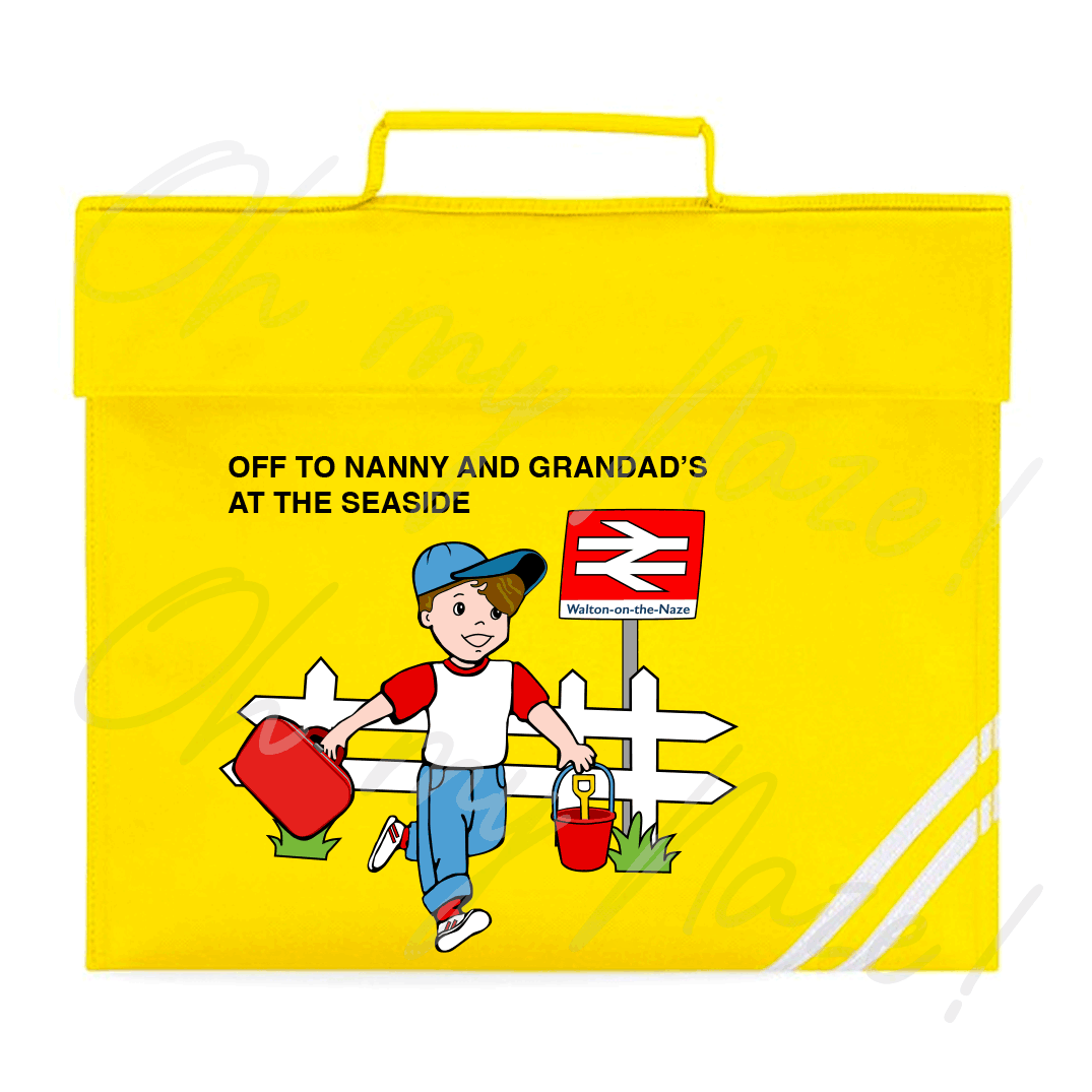 Retro Boy (Nanny and Grandad's) book bag header graphic