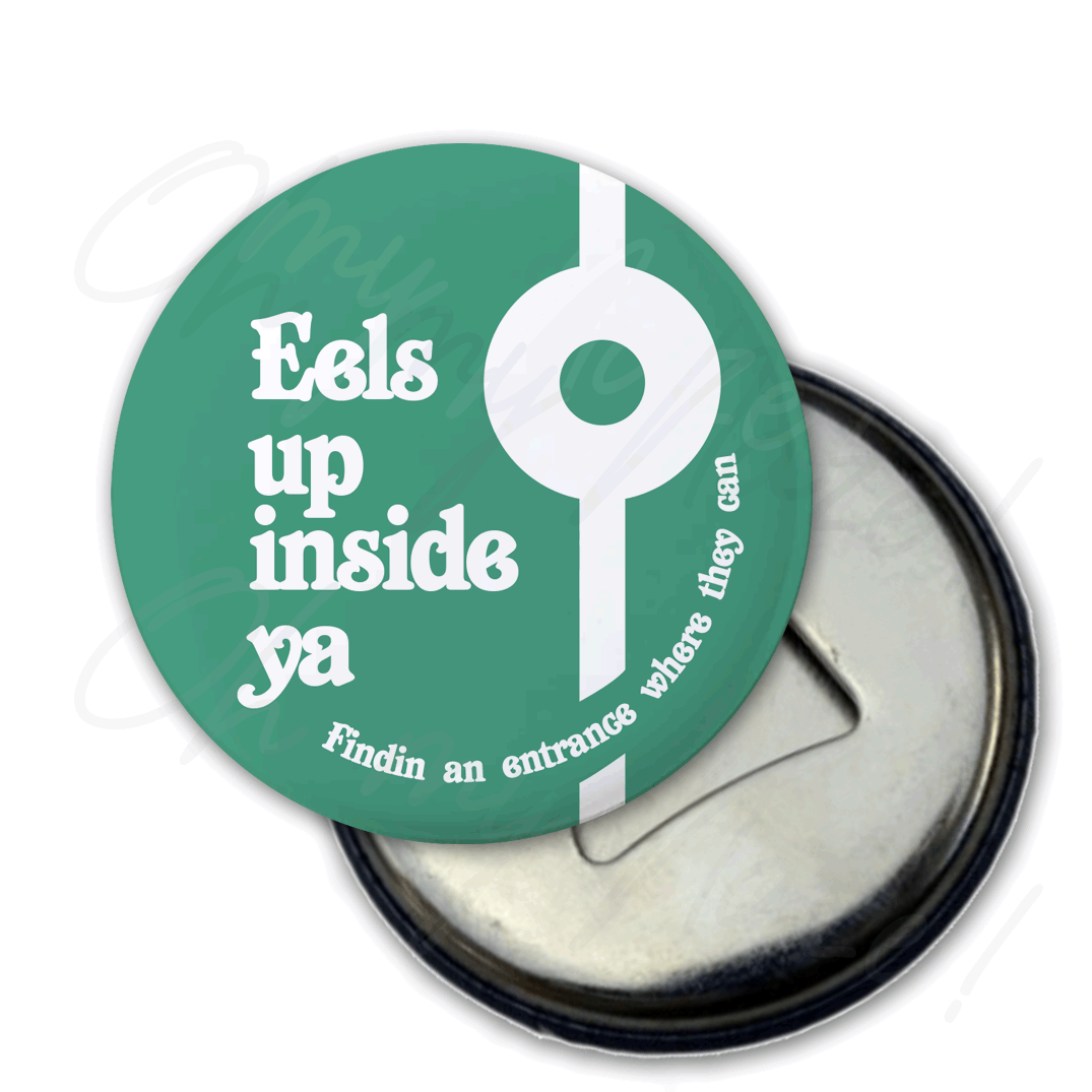 Eels up inside ya Mighty Boosh badge header graphic