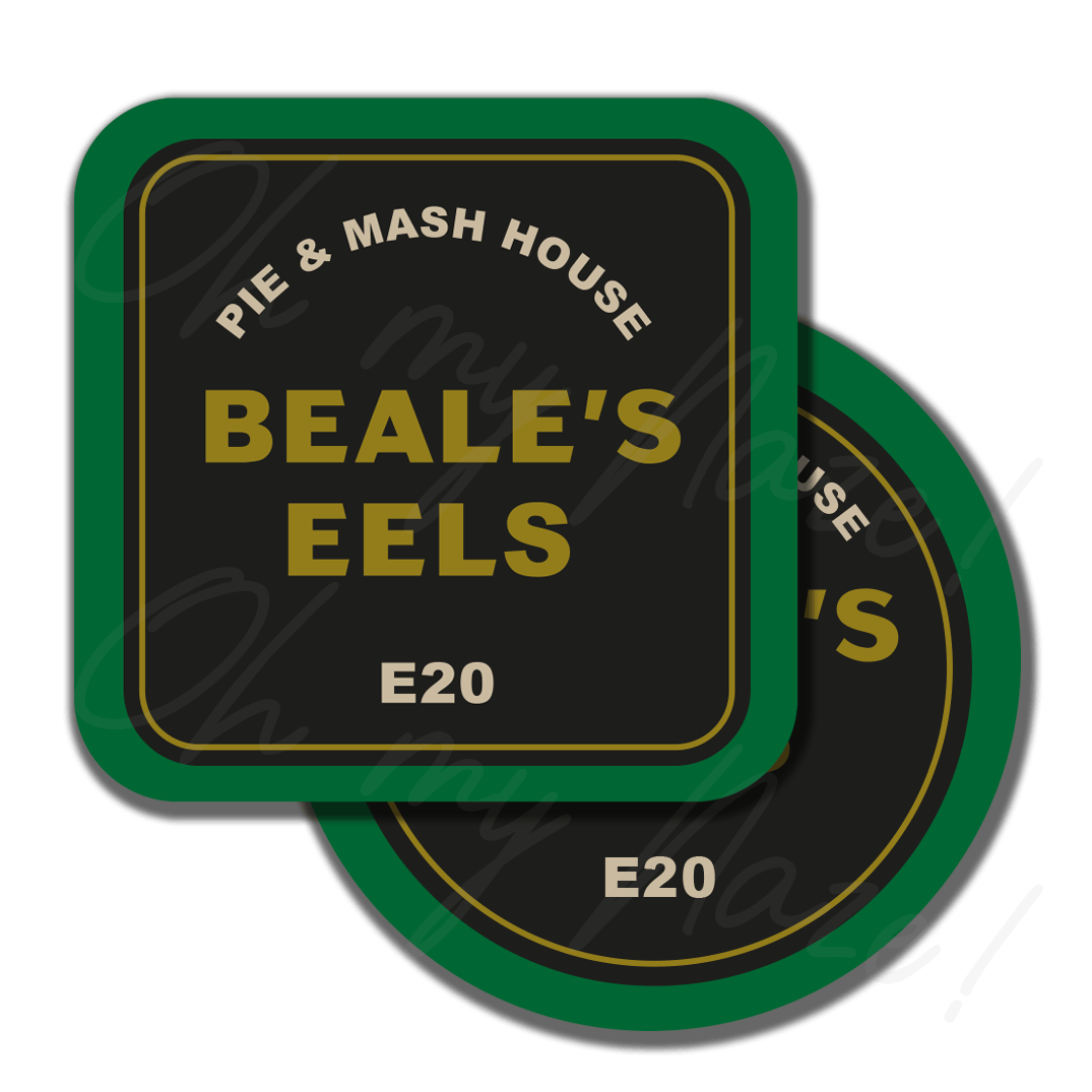 Beale's Eels badge - Eastenders-  header graphic