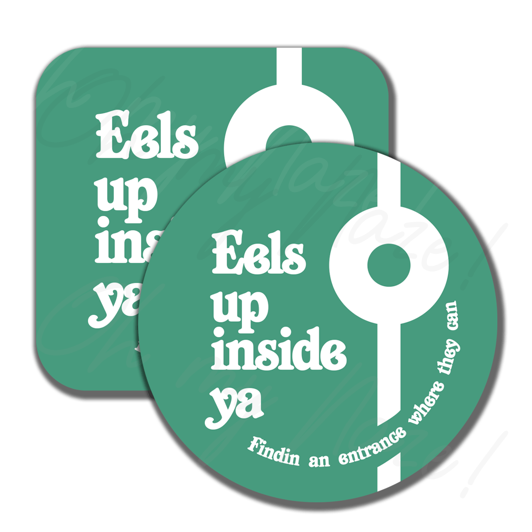 Eels up inside ya Mighty Boosh badge header graphic