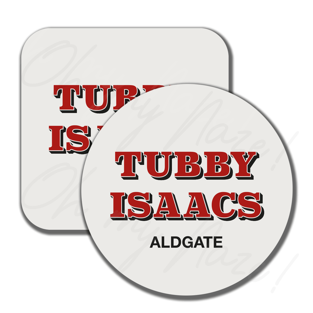 Tubby Isaacs Aldgate badge header graphic