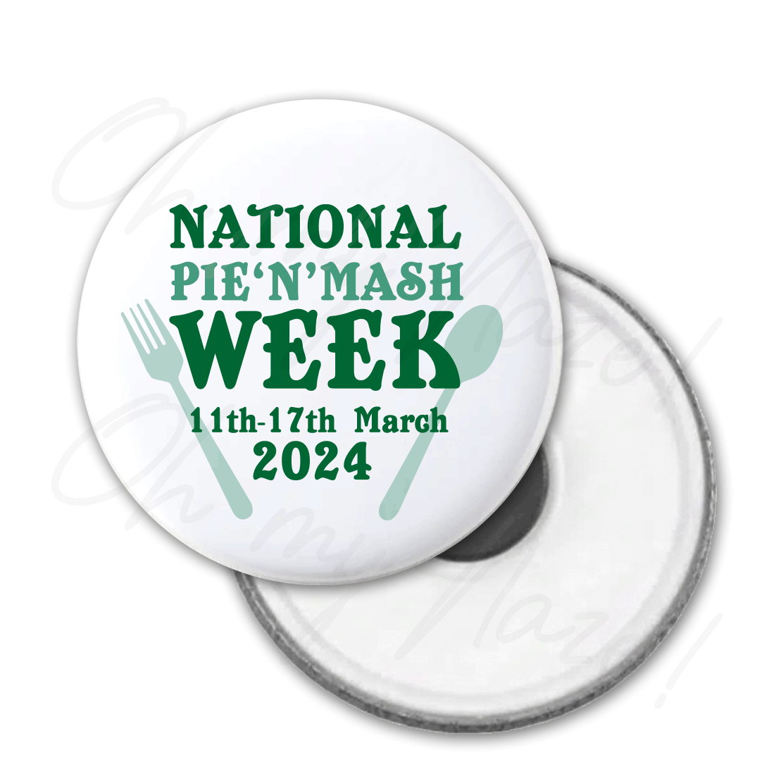 National Pie 'n' Mash Week 2025 bottle opener header graphic
