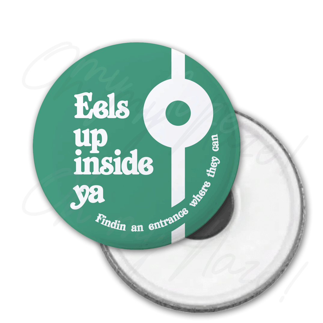 Eels up inside ya Mighty Boosh badge header graphic