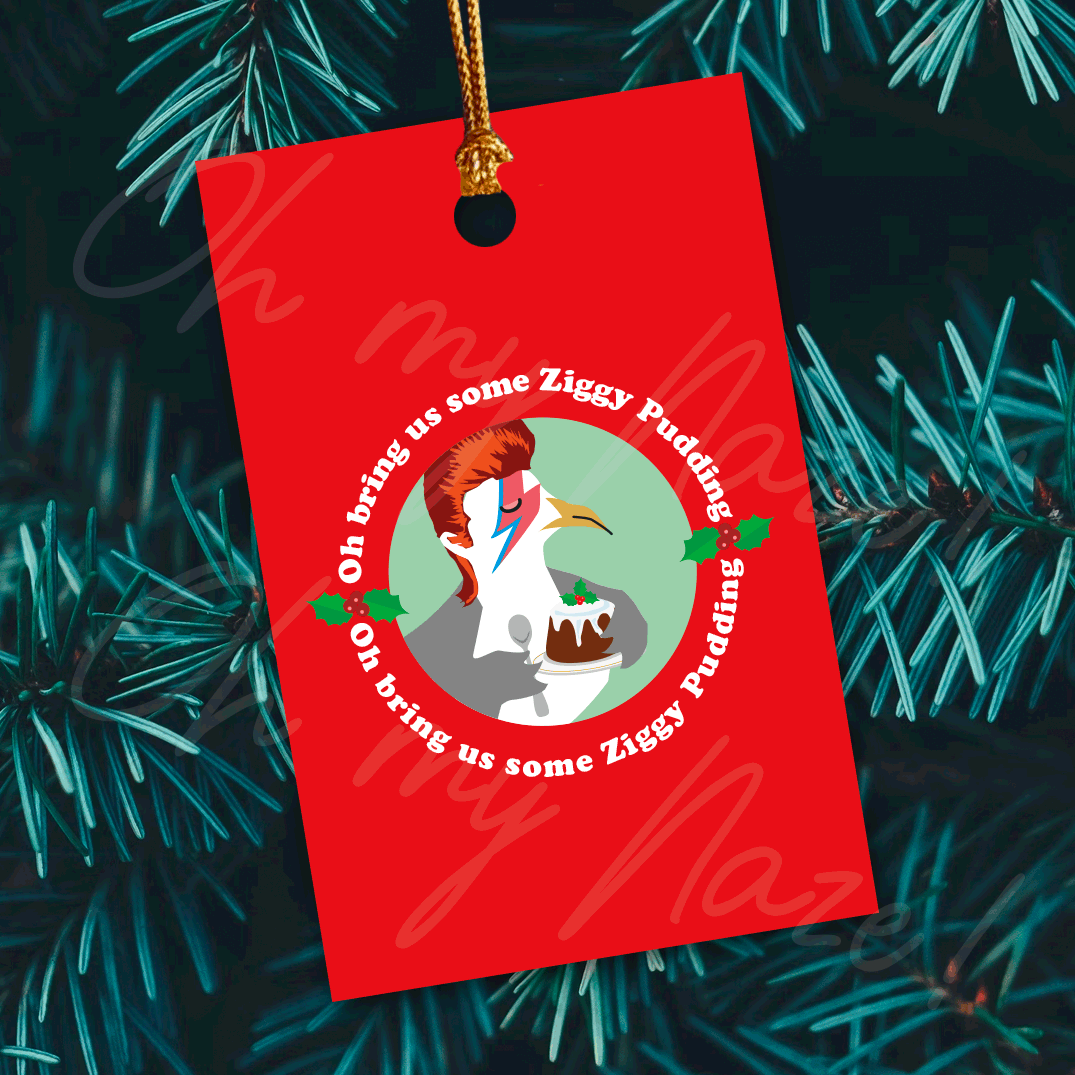 6 x Ziggy Pudding gift tags header graphic