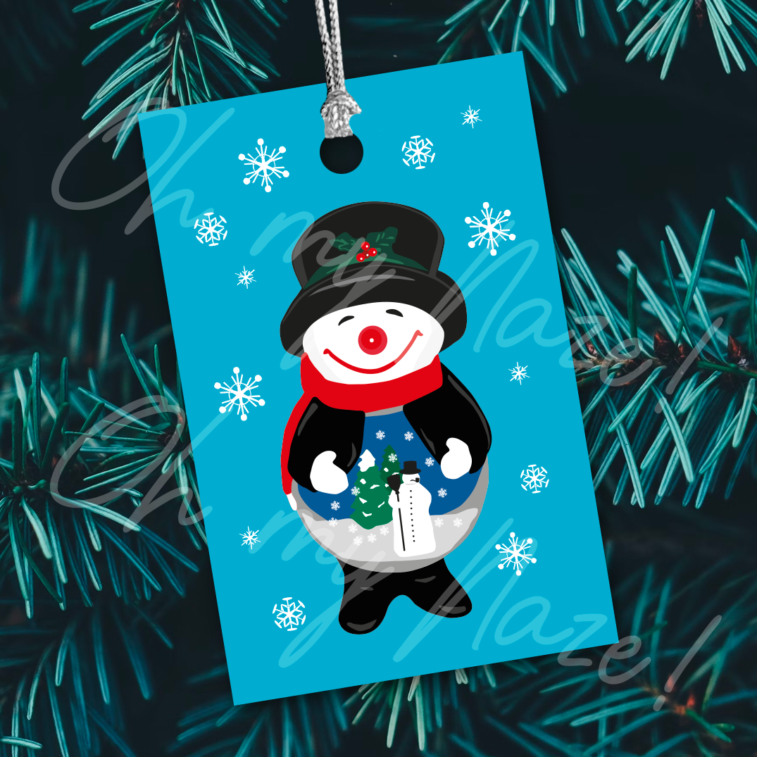 6 x Uncle Holly gift tags header graphic