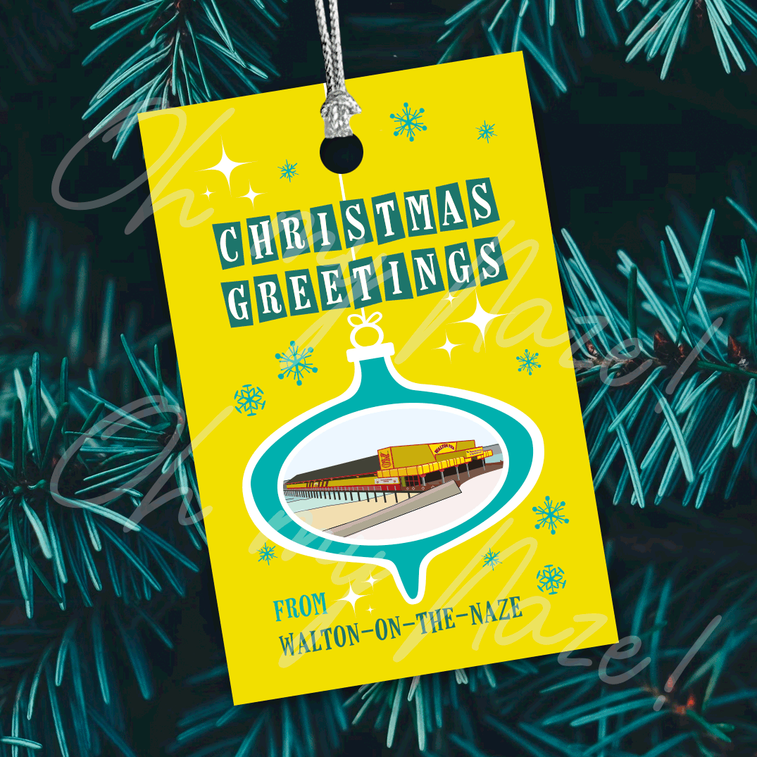 6 x Walton retro gift tags header graphic