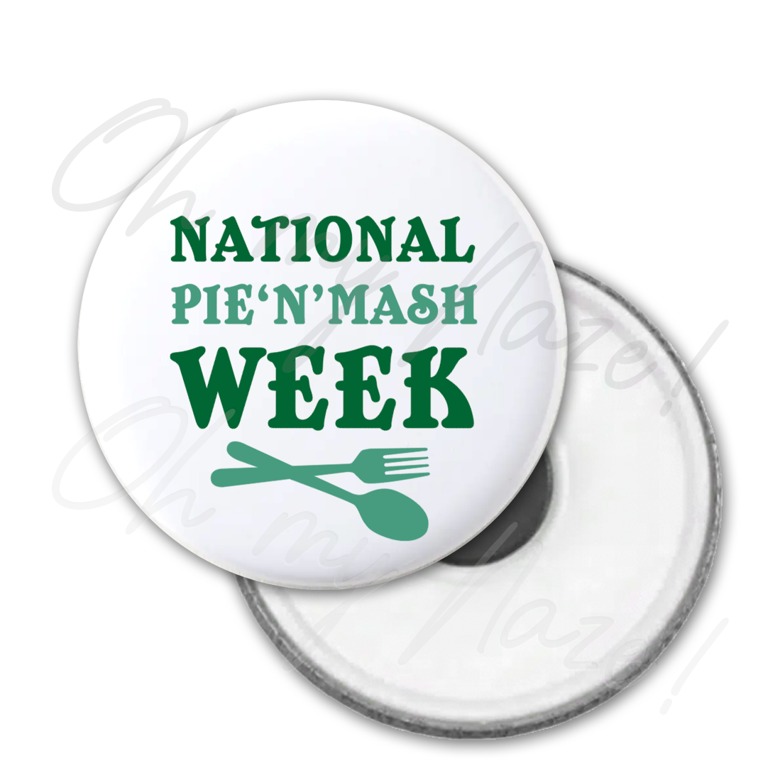 National Pie 'n' Mash Week bottle opener header graphic