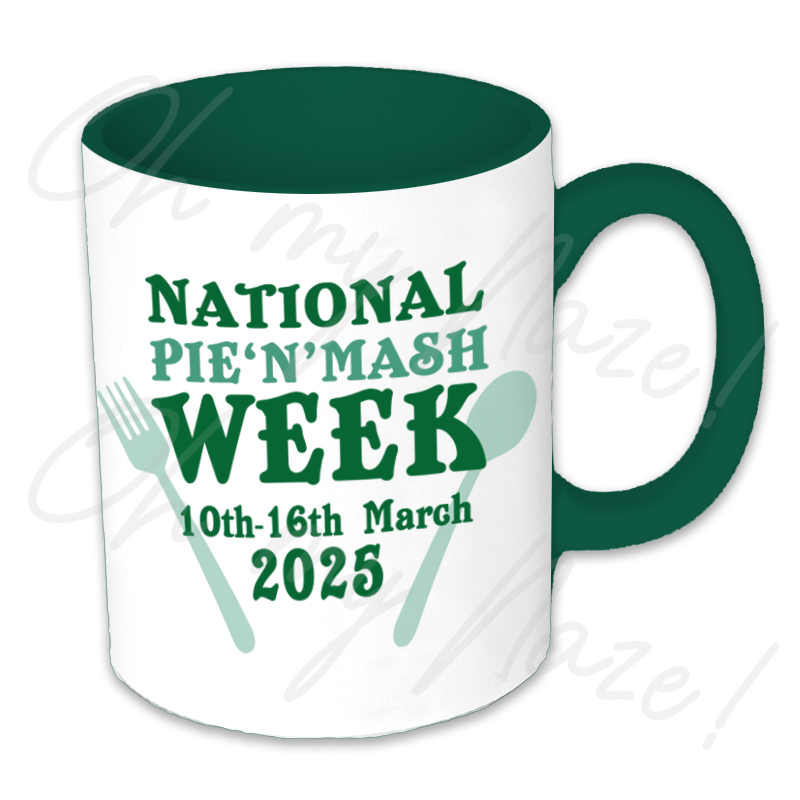 National Pie 'n' Mash Week 2025 mug header graphic