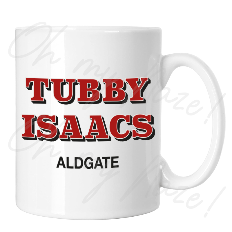 Tubby Isaacs mug header graphic