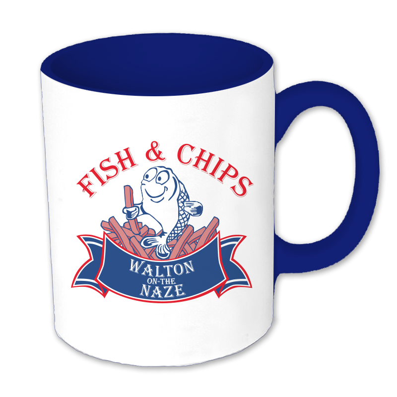 Fish and Chips mug header graphic