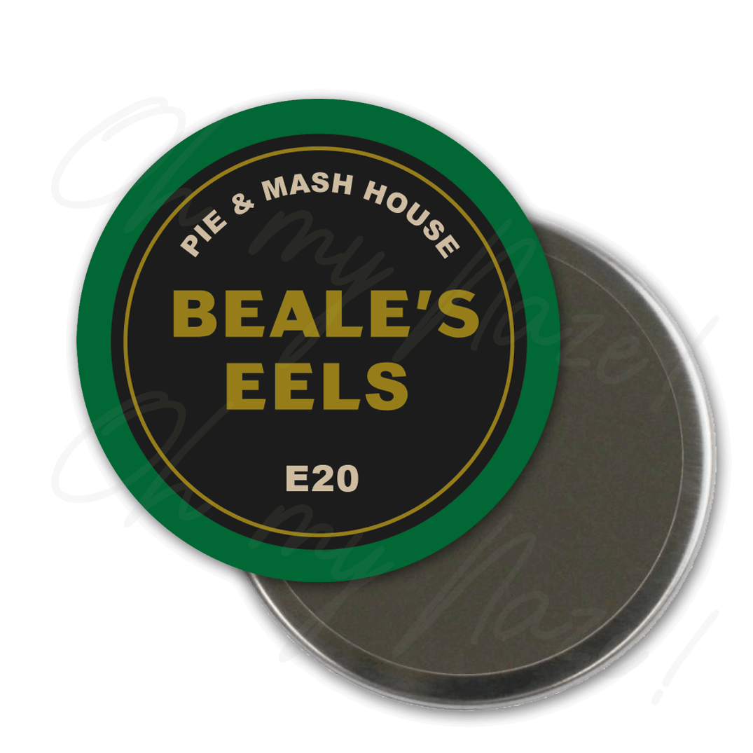 Beale's Eels badge - Eastenders-  header graphic