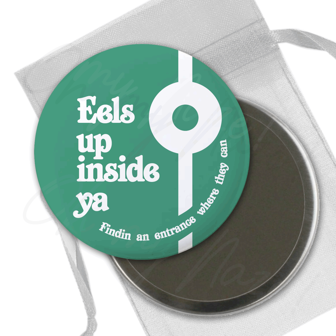 Eels up inside ya Mighty Boosh badge header graphic