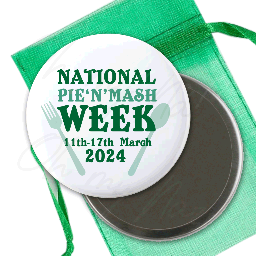 National Pie 'n' Mash Week 2025 bottle opener header graphic