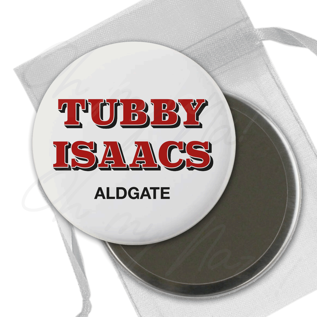 Tubby Isaacs Aldgate badge header graphic