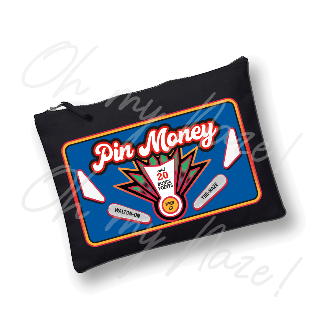 Pin Money (pinball) Coin Purses / Wallet header graphic