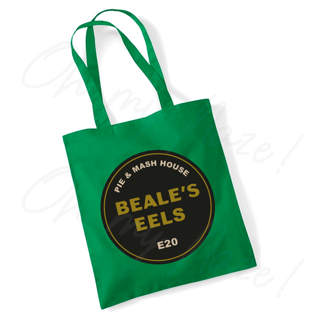 Beale's Eels E20 inspired tote bag header graphic