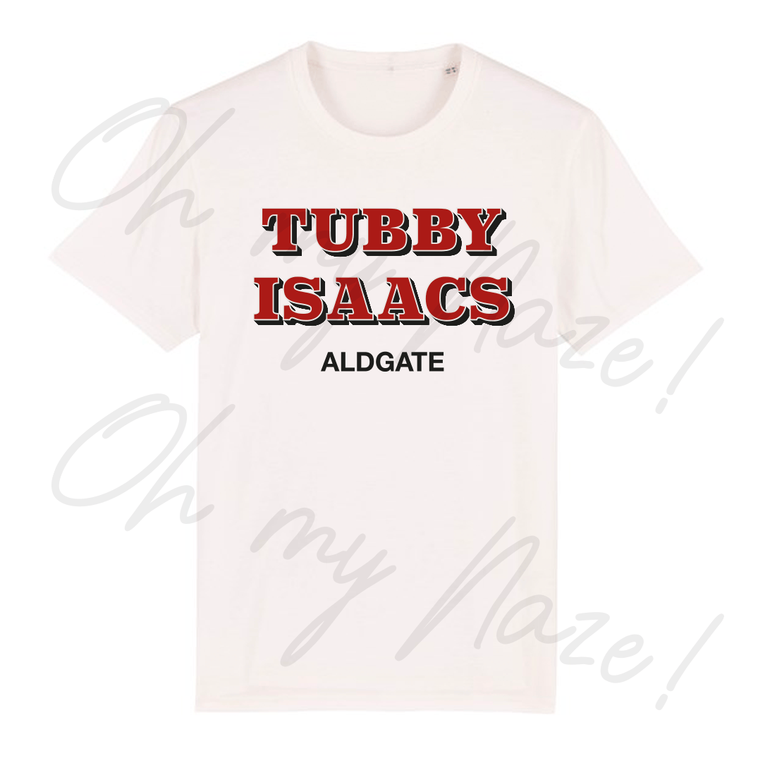 Tubby Isaacs T-shirt header graphic