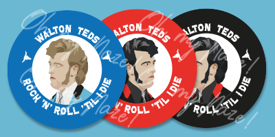 Subcultures Teddy Boys earrings header graphic