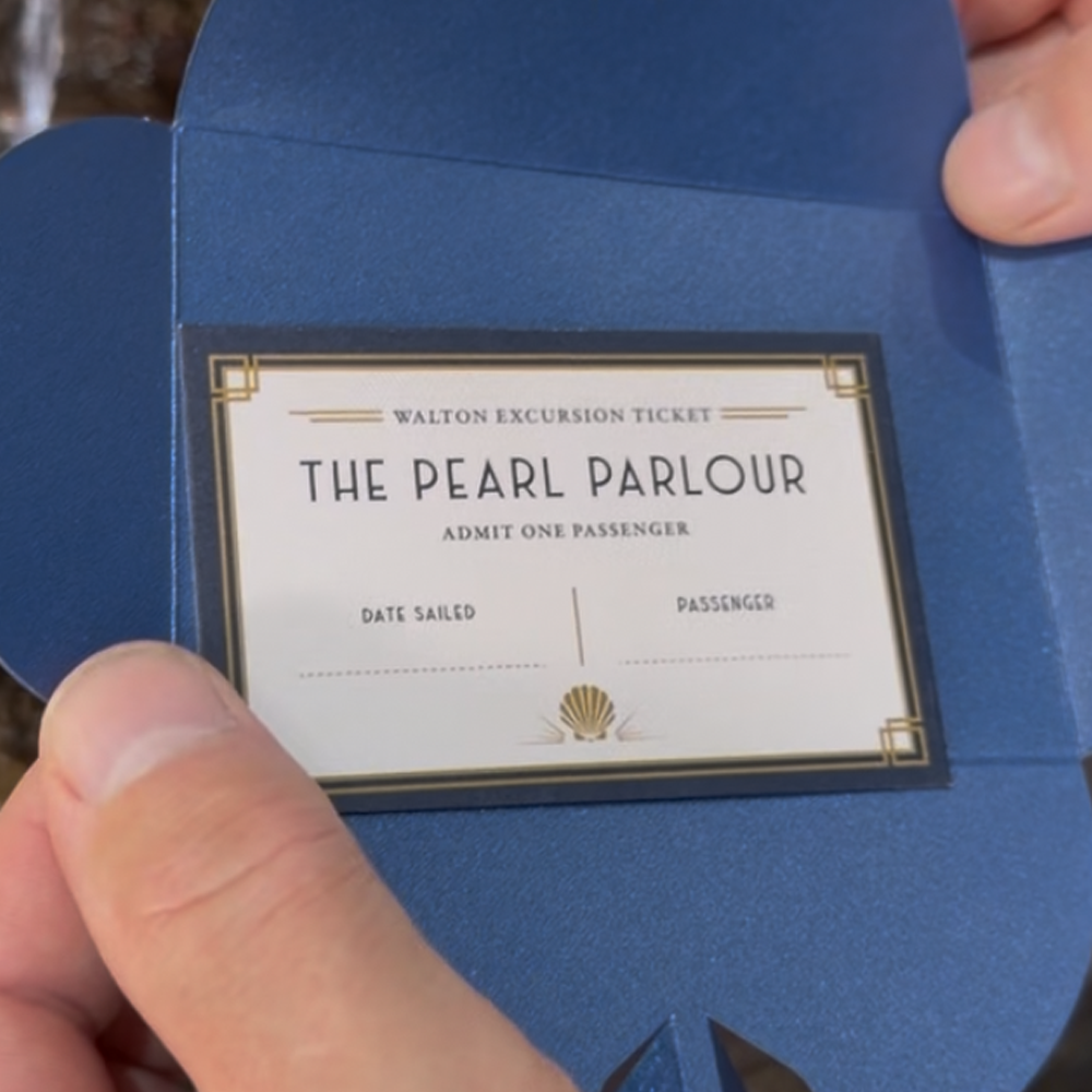 Pearl Parlour excursion ticket